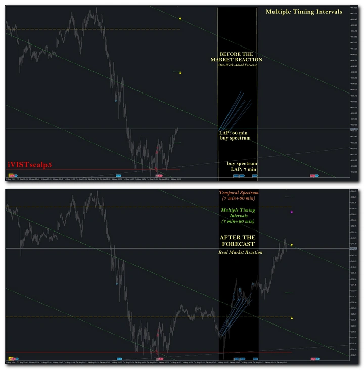iVISTscalp5 market behaviour after the forecast
